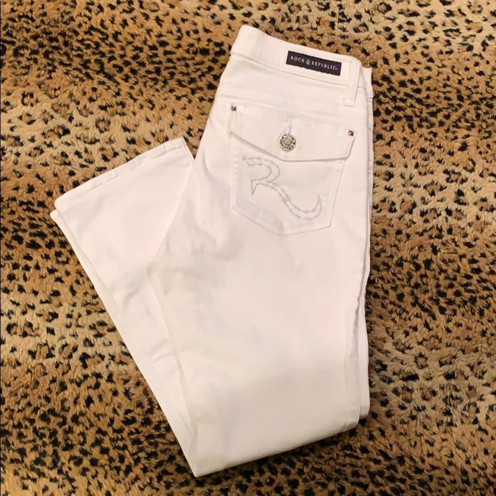 Rock & Republic white jeans